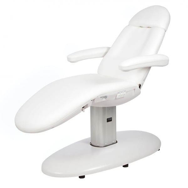 Vome beauty stretcher chair: Electric with three motors to regulate the height and inclination of the backrest, great comfort and folding armrests