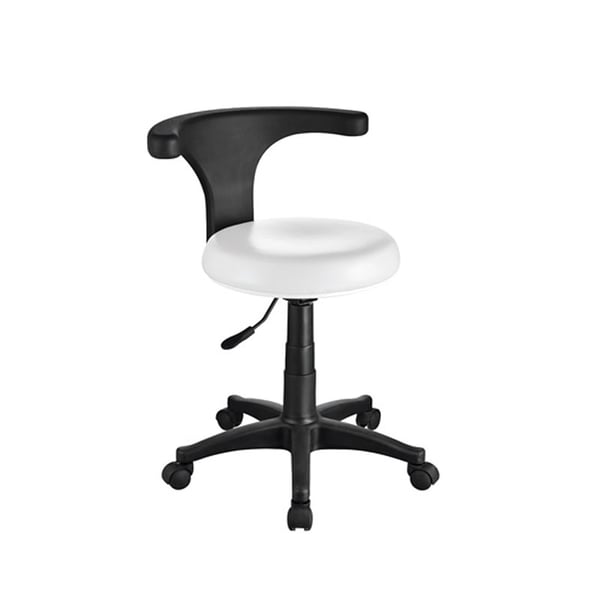 Ergo Backrest Stool: Ideal for podiatry, pedicure, physiotherapy and service sector (colors available)