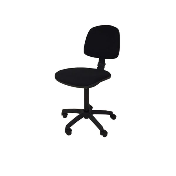 Kinefis Operator Stool with Backrest, upholstered in fabric (3 colours available)