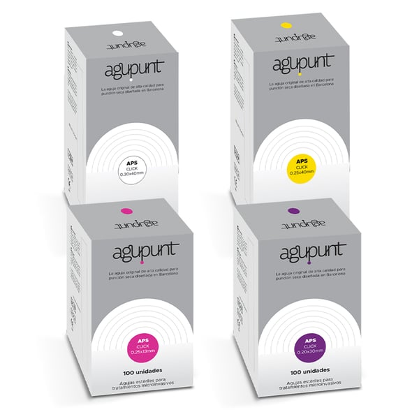 Physiotherapy Needles for Dry Needling Agu-punt APS Click: Designed to be applied with one hand