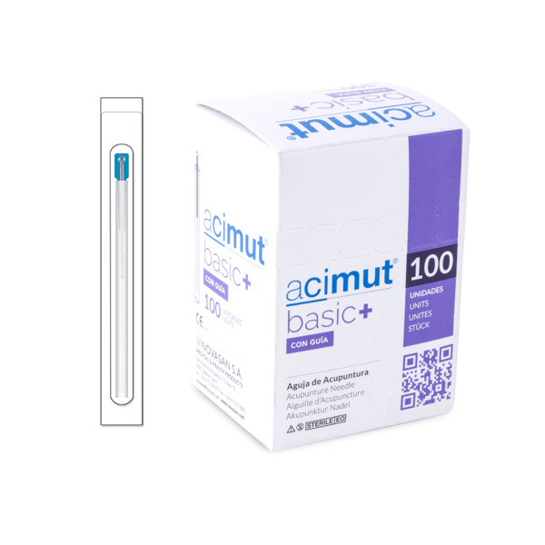 Acupuncture Needle - Chinese type with silver handle with head and guide (Azimuth Basic+): The best value for money on the market