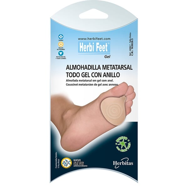 Metatarsal pad all gel with white ring (sold by pair)