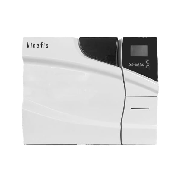 Kinefis Deluxe 24 Liter Class B Autoclave + Free Water Distiller: with internal printer, double safety lock, USB and LCD display