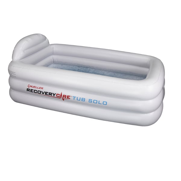 Mueller RecoveryTub Solo Complete Kit Portable Inflatable Ice Bath for Individual Cryotherapy