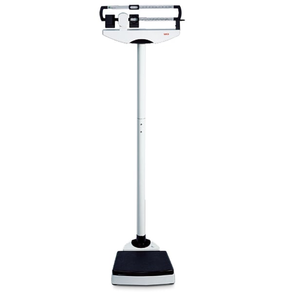Seca 711 Class III (Medical) mechanical column scale: with non-slip weights at eye level