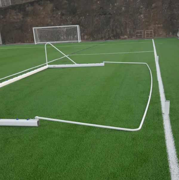 Set of 11 soccer goal bases for net collection
