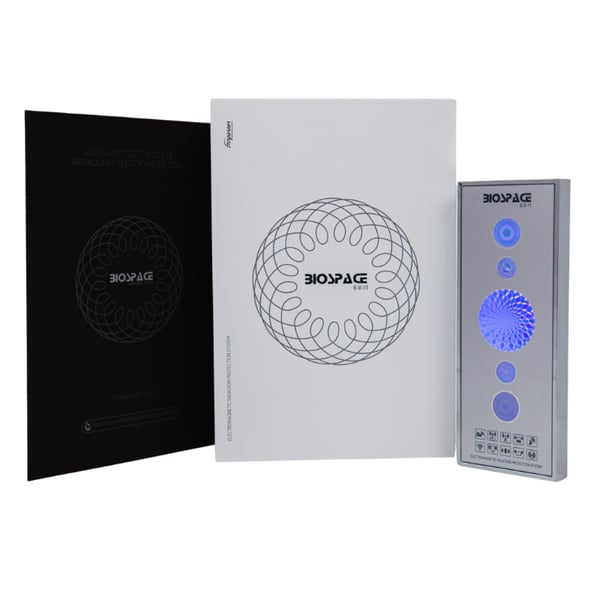 BIOSPACE 8V11 diamond electromagnetic radiation protection device. Featuring scientifically validated Pranan technology. Protection area up to 530 m². Ideal for home and work environments.