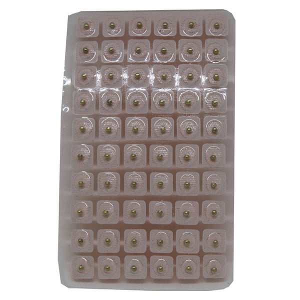 Magnetic balls for auriculotherapy with textile adhesive