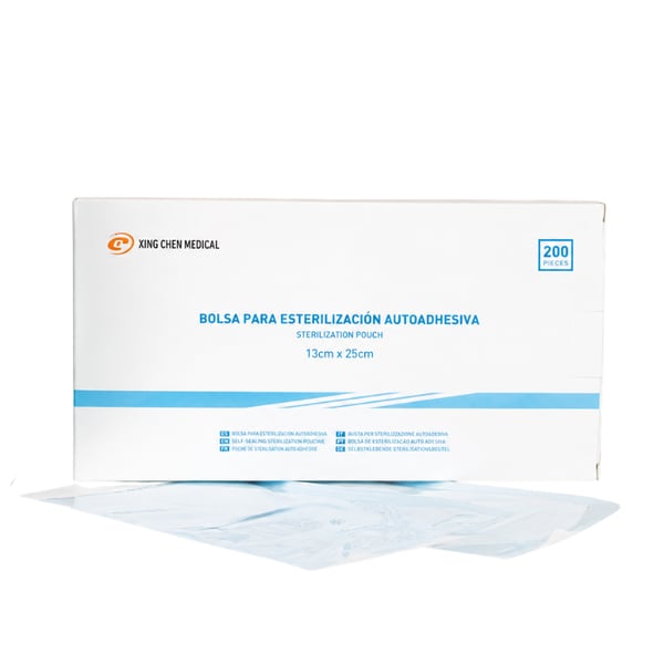 Self-adhesive sterilization bags, various sizes (Box of 200 units)