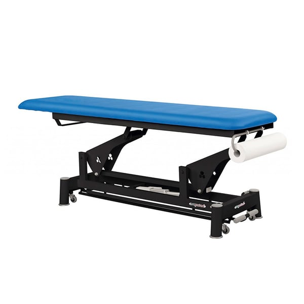 Ecopostural electric stretcher: one body, Bobath type, with black connecting rod structure and T95 head (62 x 188 cm)