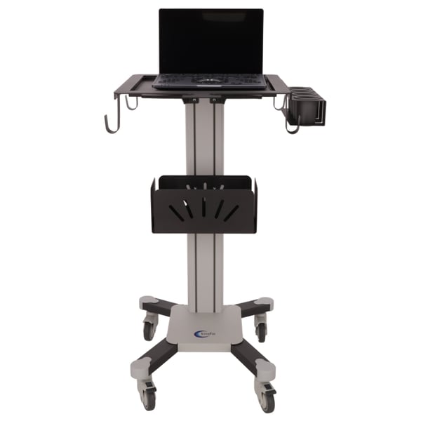 Transport cart for Kinefis ultrasound machines compatible with Chison Eco, Ebit, Sonoair and Sonobook