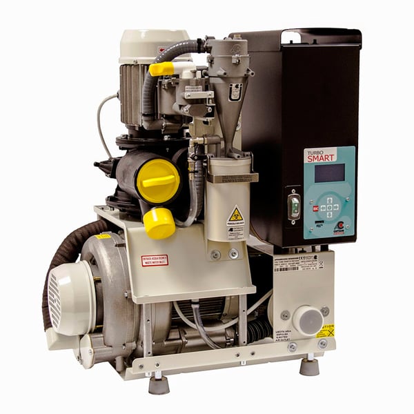 Turbo Smart 2V high pressure suction system with Inverter and amalgam separator