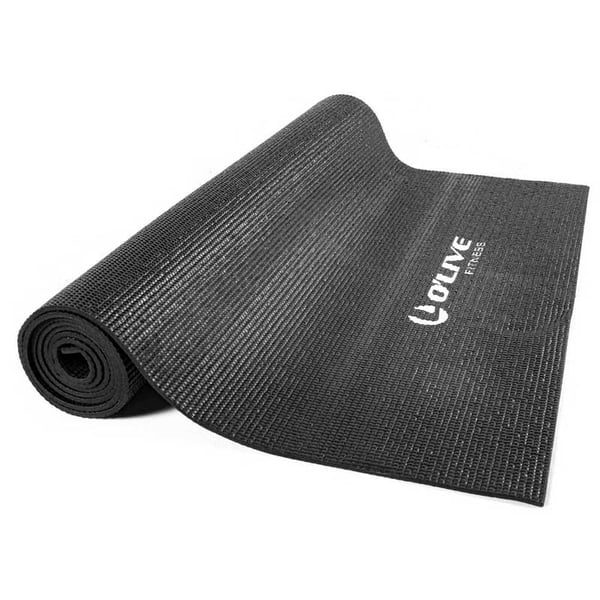 Black O'Live Yoga mat (172 x 61 x 0.3 cm)
