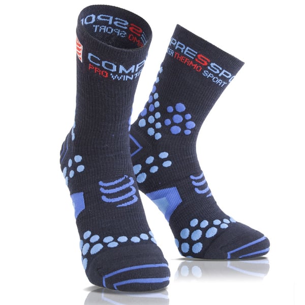 Compressport Pro Racing Scoks V2.1 Winter Run - Color Blue