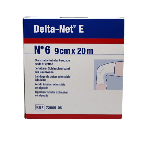 Delta-Net Nº 6 Head and Legs: 100% cotton extensible tubular bandage (9 cm x 20 meters)