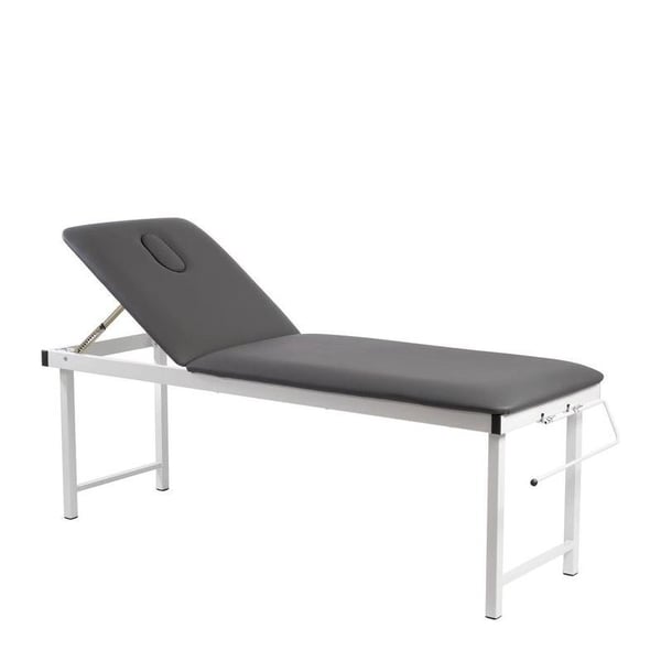Coinfycare Fix Fixed Stretcher: Two-section, Professional for Physiotherapy and Massage with Adjustable Backrest and Antibacterial Upholstery