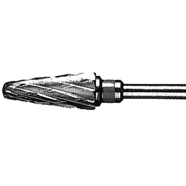 Milling cutter made of 1608 Tungsten Carbide: Coarse Abrasion. Ideal for strong and aggressive grinding of nails
