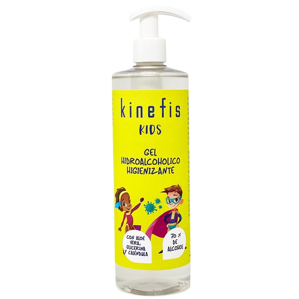 Hydroalcoholic sanitizing gel Kinefis Kids: With aloe vera, glycerin and calendula (500ml)