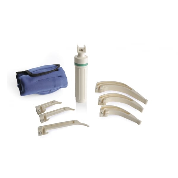 Kit for disposable fiber-optic laryngoscope
