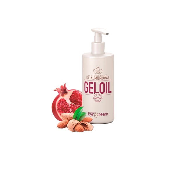 Kyrocream GelOil: Gelled oil of almonds and Omega 5, ideal to nourish, hydrate and soften the skin