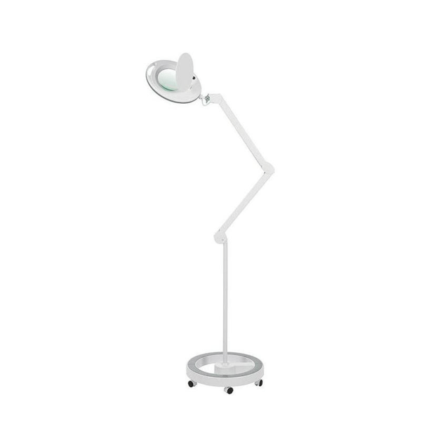 Mega+ Cold Light LED Magnifying Lamp with 5x Magnification (Rolling Base)