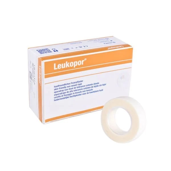 Leukopor 1.25cm x 9.2m: Microporous paper tape (24 units)