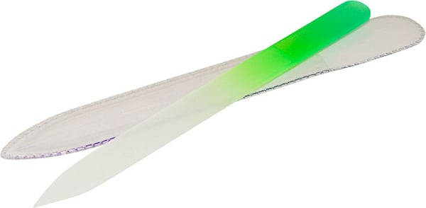 Coloured glass nail file