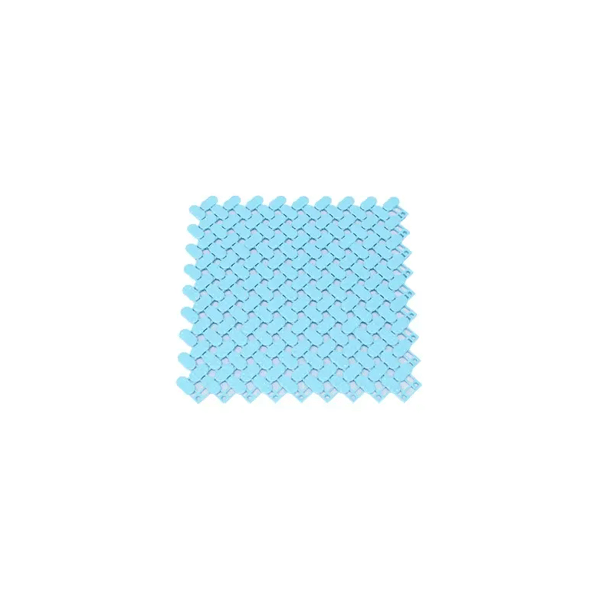 Pool floor tile with perforated surface for moisture drainage (25x25 cm)