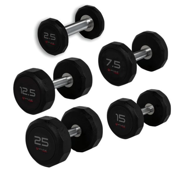 PRO-STYLE ELITE O'LIVE Dumbbells (Various Weights Available)