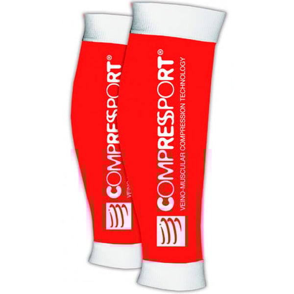 Compressport R2 - Compressport R2 Calf Guard Compression Sleeve (Red)