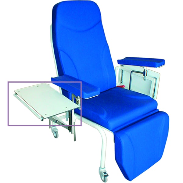 Side table in compact phenolic for Eco extraction armchairs