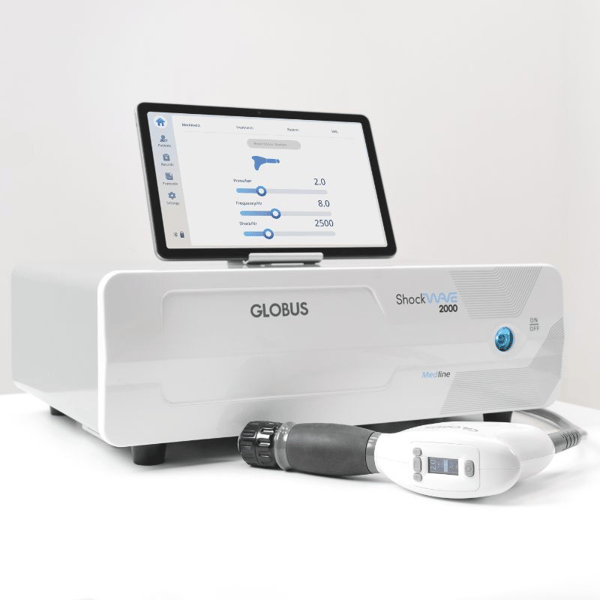 Shockwave 2000 Med Line radial shock waves: pneumatic generator and 66 treatment programs