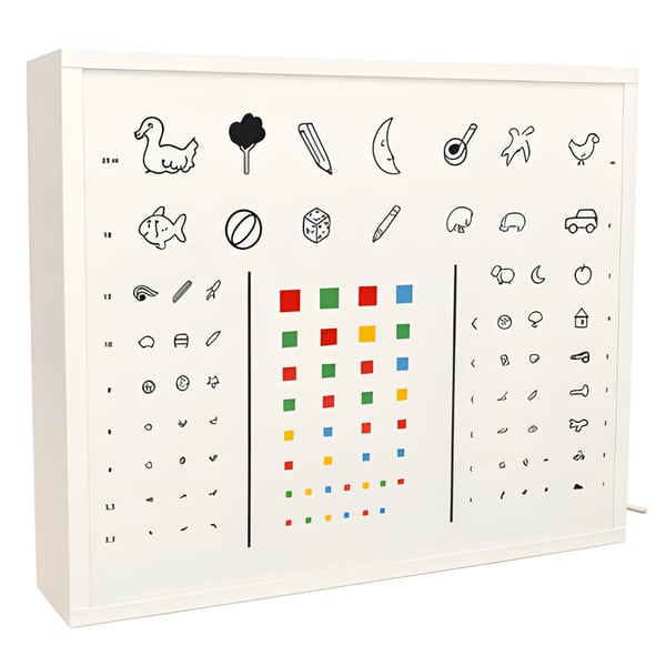 Optotype for visual acuity assessment for children