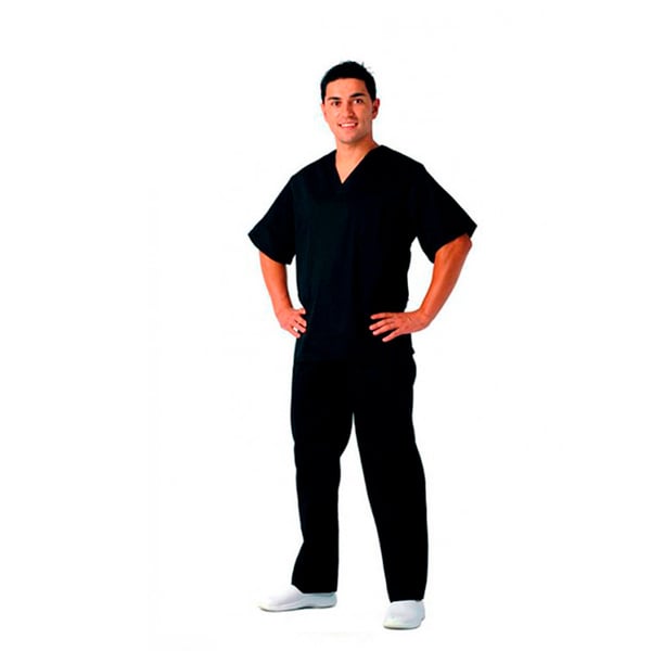 Kinefis unisex black sanitary pants. Tergal 200 grams. National manufacturing - LAST UNITS!