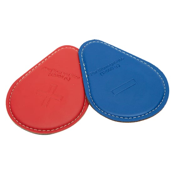 Neodymium biomagnetic pair 12000 gauss with leatherette cover