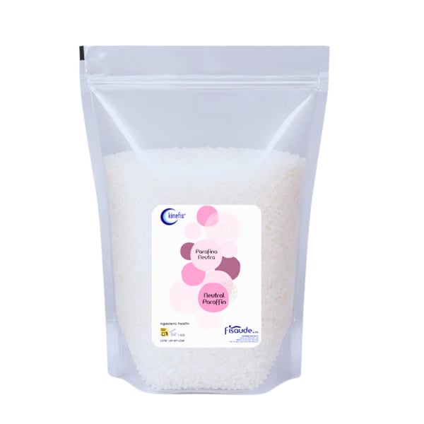 Kinefis therapeutic neutral paraffin pearls for professional treatments: hydration, muscle relief and rapid melting (1kg)