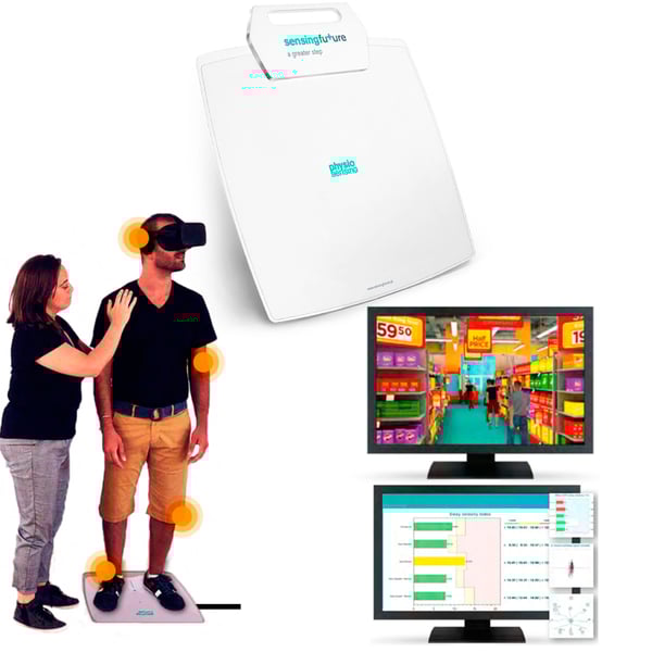 PhysioSensing VERTIGO PLUS: Baropodometric Platform + Balance Software + Virtual Reality Software (VR)