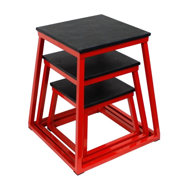 SOFTEE 0.5 JUMP PLATFORMS: Plyometric boxes with a solid steel frame and a solid rubber anti-slip mat