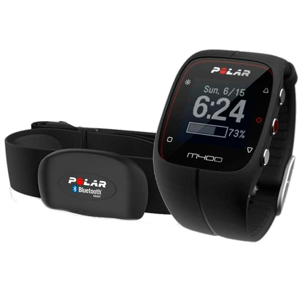 M400 Heart Rate Monitor (Polar) Hr colours Black (Includes Band)