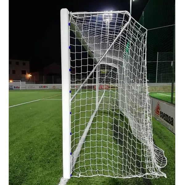 Set of aluminum football goals 7 120x100 mm fixed