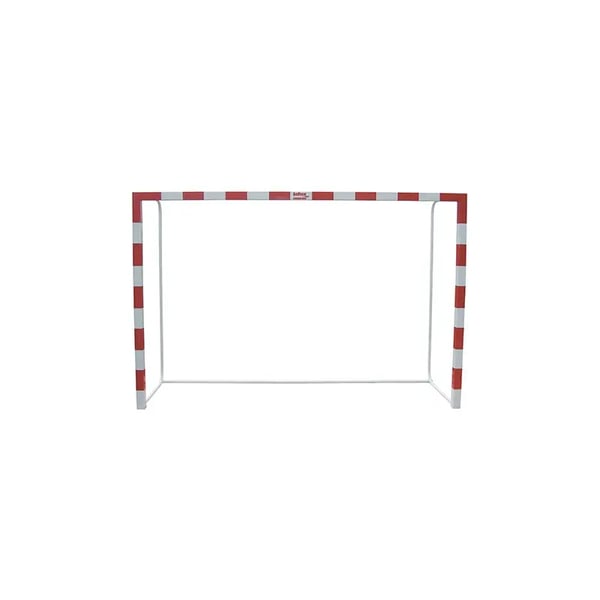 Set of Goals Futsal and Handball Metal transportable 80x80mm with round tube base