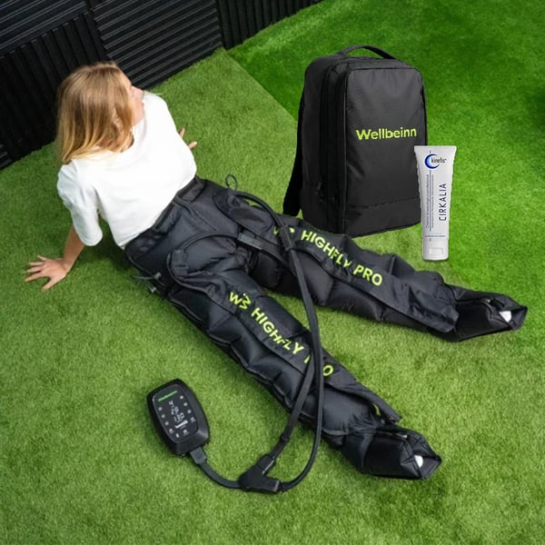 HighFly Pro High Performance Pressotherapy Boots + Backpack + 1 FREE Kinefis Cirkalia Professional 200ml Cream