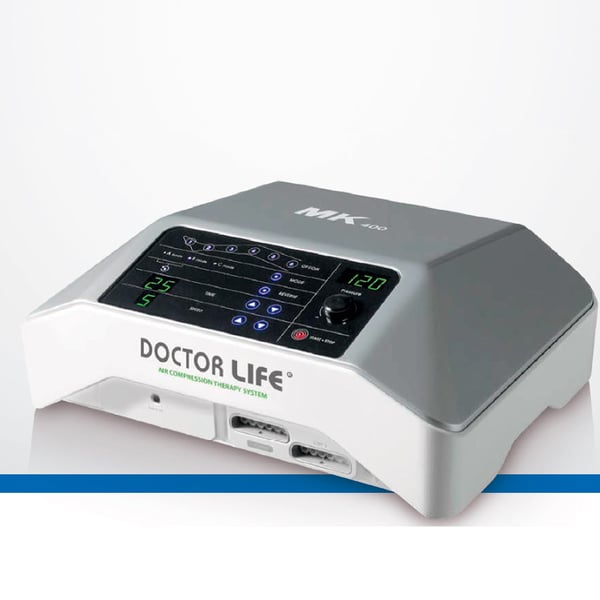 MK 400L 6-chamber pressotherapy unit with two leg cuffs