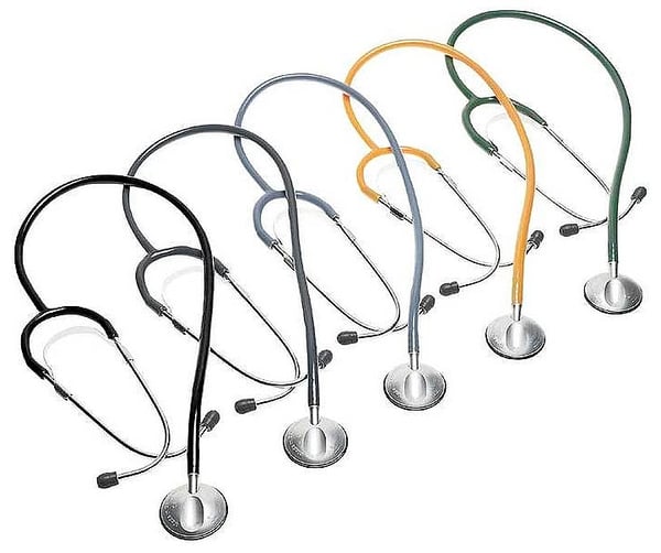 Riester Anestophon stethoscope for nurses, aluminium, in cardboard display box (various colors available)