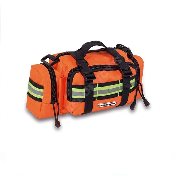 Emergency waist bag: With four compartments capable of housing all medical supplies