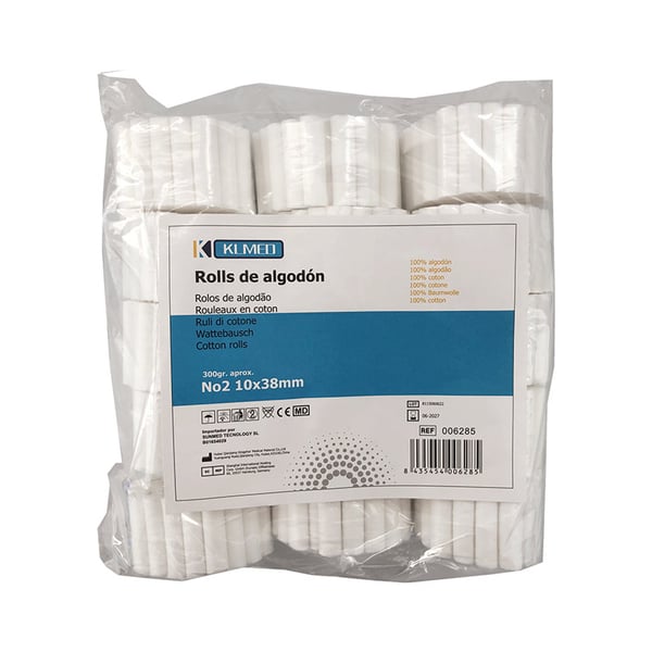 Dental cotton rolls N2 10 x 38 mm (600 units)