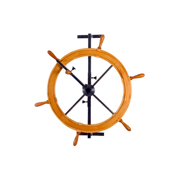 Wheel for shoulder exercise, in varnished beech wood. adjustable height