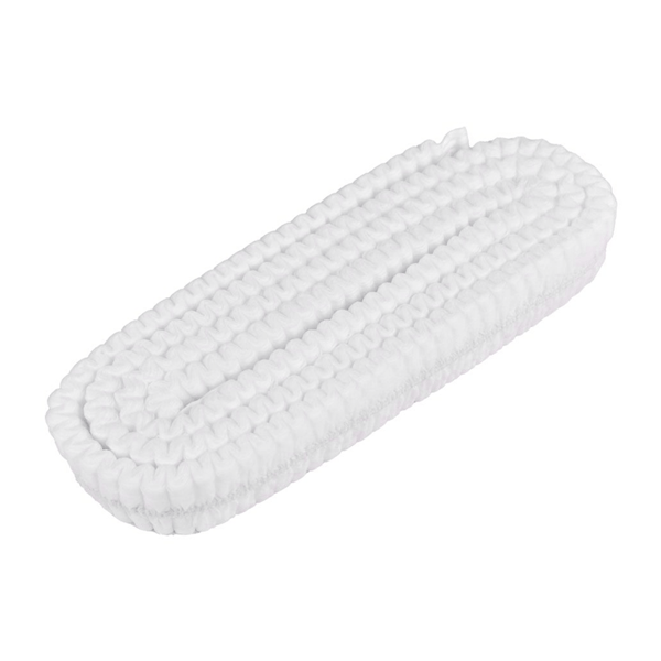 White accordion-shaped disposable sheets (100 units)