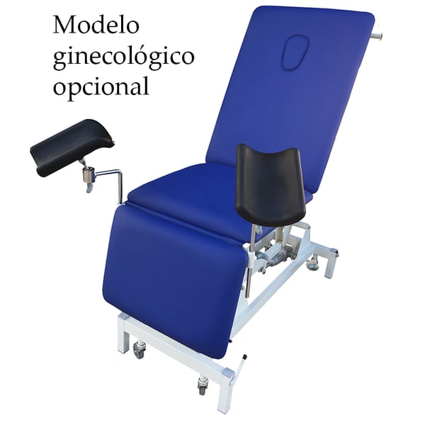 Kinefis Excellent three-body hydraulic stretcher 194 x 62 cm with retractable wheels. Optimal balance in robustness-price-aesthetics