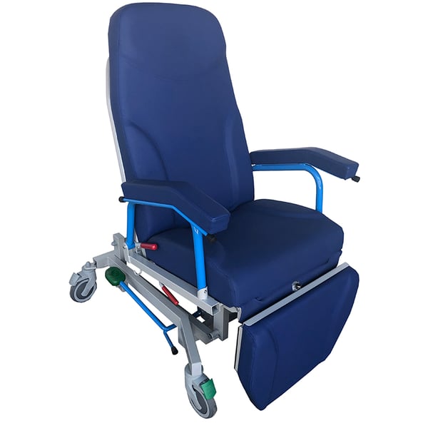 Tritón multifunctional patient chair: Geriatrics, home, emergency, transport, rolling and elevating